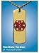 Gold Emerg Alert Medical Alert Emergency ID Necklace and Wallet Card - Anti-coagulants