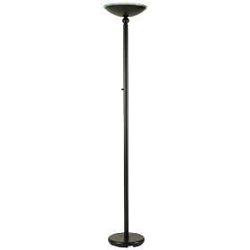Black Halogen 175 Watt Torchiere Floor Lamp