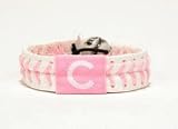 Chicago Cubs Baseball Stitch Pink Bracelet