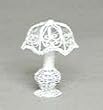 Dollhouse Miniature Alice Lacy Tall White Wire Lamp