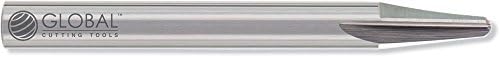 Global Cutting Tools DM2-0834-R9 Global Die &amp; Mold Carbide End Mill - 2 Flute x 1/2'' Tip x 1/2'' Shank x 2 1/8'' Length of Cut x 4'' Overall Length w/ 0.090'' Corner Radius &amp; AlTiN-X Nano Coating