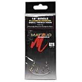 Matzuo 230 Gold Snelled Treble Hook 6 Pack Size: 14