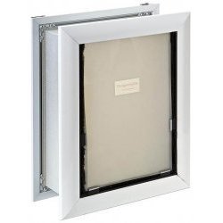 Wall Mount Pet Door - Dual Flap - Medium (Aluminum) (16