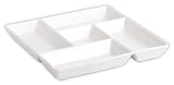 Quid - 7104018 - Chef - Plat Compartimente - 23 - Carré Porcelaine Thym