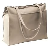 Large Zippered Microfiber Tote Bag