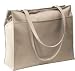 Large Zippered Microfiber Tote Bag
