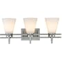 Dolan Designs 3213-09 Luradel - Three Light Bath Bar, Satin Nickel