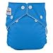 FuzziBunz Perfect Size Cloth Diaper, Light It Up Blue, Large 25-40+ lbs