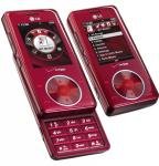 LG Electronics KG800 Chocolate GSM Tri-band Unlocked Camera Cell Phone - Red Wine