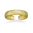 Gold Plated "LOVE" Toe Ring