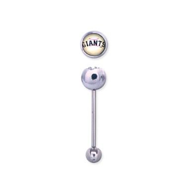 San Francisco Giants 316L Stainless Steel Belly Ring - 14G - 5/8 Inch Bar Length - Sold Individually