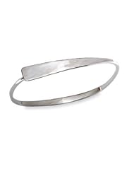 Ed Levin, Squircle Flip Bracelet, .925 Sterling Silver, Sizes S - L, Expandable