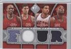 2009-10 SP Game Used 4 on 4 Fabrics #FFNETPHI - Vince Carter/Elton Brand/Jason Smith/Andre Iguodala/