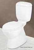 CAROMA Caravelle 270 Elongated ADA Easy Height Toilet, WHITE 629435W / 609120W