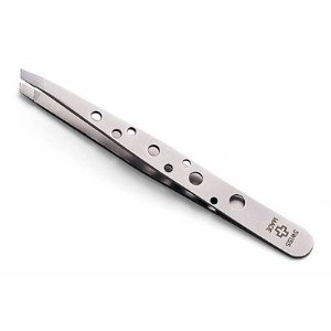 Rubis Switzerland Perforated Stainless Tweezer 1K1.11
