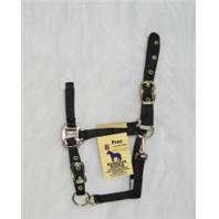 Nylon Chin Halter For Ponies - Black - Pony