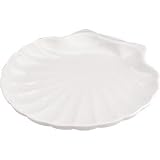 Porcelain Whiteware Crockery Set - Serving Platters Scallop Shell Platter - 30.5cm 12 (Single)