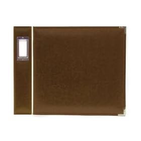  Faux Leather 8.5x11 3-Ring Binder: Dark Chocolate