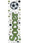 Fiskars Rain Dots Dimensional Epoxy Stickers, Soccer Title