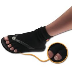 Pedisavers - Individual Toes Anklet Pedicure Socks 1-pr - Black