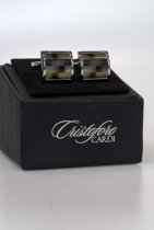 Cufflinks - Cristoforo Cardi Chocolate Mosaic Catseye