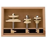 Buy 2 Flute Ogee Raised Panel Router Bit with Ogee Stile and Rail Cutters - 3 pc. Set by Stone Mountain