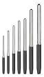 Westward 2AJL9 Roll Pin Punch Set, 1/16 To 5/16 In, 7 Pc