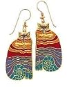 Clearly Charming Rainbow Cat Drop Earrings by Laurel Burch ( cat jewelry, kitten, kitty, feline, animal)