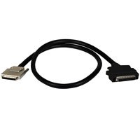 SCSI4 VHDCI 0.8 mm to High Pitch DB50 Male Cable 3ft OFFSET