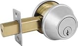 COMMERCL 626KA4 SGCYL DEADBOLT FINISH:BRUSHED CHROME FUNCTION:DEADBOLT KA