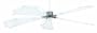Casablanca 23B002 Malibu Star Ceiling Fan, Snow White