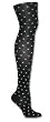 Women's Black Polka Dots Premium Full Length Tights