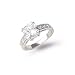 Sterling Silver CZ Solitaire Ring
