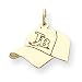 14K Tampa Bay Devil Rays Med Baseball Cap Charm