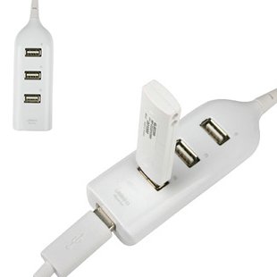 TOPDIGI 4 PORT SLIM & COMPACT USB HUB EXPANSION SPLITTER 2.0