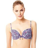 Underwired Push-Up Spotted Bikini Top