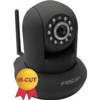 Foscam FI8910W Wireless/Wired Pan & Tilt IP/Network Camera with IR-Cut Filter for True Color Images - 8 Meter Night Vision and 3.6mm Lens (67° Viewing Angle) - Black NEWEST MODEL