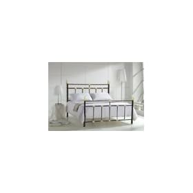 4FT6 DOUBLE METAL BED FRAME WITH CRYSTALS