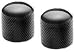 Retro Parts Fender Style Black Dome Knobs - Two pack