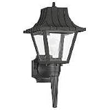 Sea Gull Lighting 8720 32 Single Light Wall Lantern with Clear Beveled Acrylic Panels, Black Polypropylene 21h 4G3jdWL. SL160 Sea Gull Lighting 8720 32 Single Light Wall Lantern with Clear Beveled Acrylic Panels, Black Polypropylene