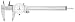 Starrett 1202-6 Dial Caliper, White Face, 0-6" Range, +/-0.001" Accuracy, 0.001" Graduation, In Fitted Case