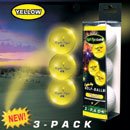 Night Flyer Yellow Golf Balls Retail 3-pack