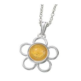 Kameleon Sterling Silver Flower Necklace