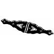 National Mfg. N179192 10" Ornamental Strap Hinge