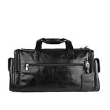 Monogrammed Leather Cabin Bag