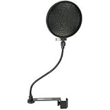 Talent PF-1 6" Clamp-On Microphone Pop Filter 6" dia.