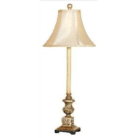 Mario 06T848 Aged Silver Buffet Lamp