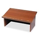 SAFCO PRODUCTS Portable fold-up tabletop lectern, 28w x 16d x 13-7 8h, medium oak... by Safco
