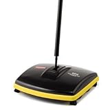 RUBBERMAID COMMERCIAL PROD. Floor and Carpet Sweeper, Plastic Bristles, 44″ Handle, Black