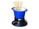 Le Creuset Enameled Cast-Iron 1-3/4-Quart Fondue Pot, Cobalt